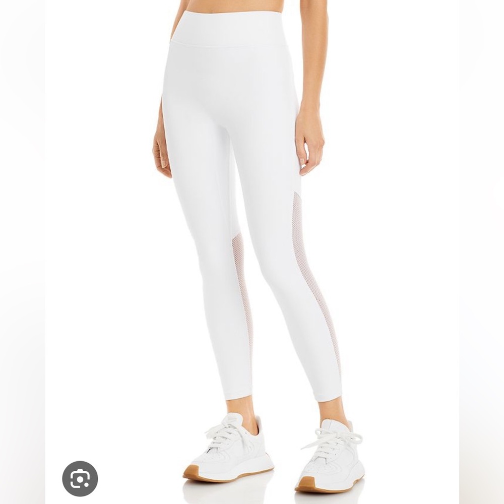 All Access Center Stage Mesh Leggings White